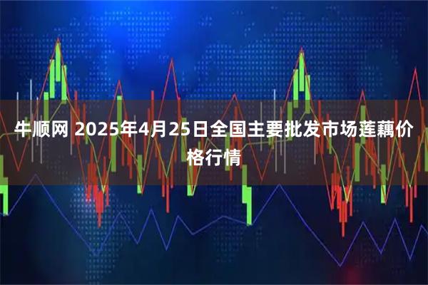 牛顺网 2025年4月25日全国主要批发市场莲藕价格行情